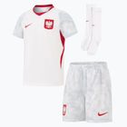 Dětská fotbalová sada Nike Dri-Fit Poland Stadium Home Kit white/field silver