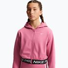 Dětská mikina Nike Pro Fleece Dri-Fit Full-Zip peony/peony/black/white