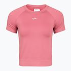 Dámské tréninkové tričko Nike Pro Seamless Dri-Fit peony/white
