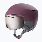 Lyžařská helma HEAD Cinema W S2 dark purple/silver/red