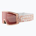 Dětské lyžařské brýle HEAD Contex Yuki Jr red/peach