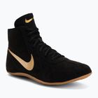 Zápasnické boty Nike Footsweep 2 black/metallic gold/gum light brown
