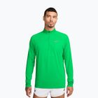 Pánská běžecká mikina Nike Stride 1/4 Zip Dri-Fit green spark