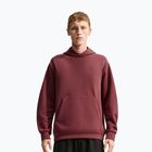 Pánská tréninková mikina Nike 24.7 ImpossiblySoft Light Boulder/Black/Burgundy Crush
