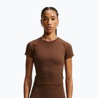 Dámské tréninkové tričko Nike Pro Seamless Dri-Fit SS cacao wow