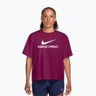 Dámské tréninkové tričko Nike Pro Dri-Fit Loose true berry/white