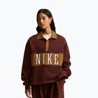Dámská mikina Nike Studio Fleece Medium Weight mystic dates/light british tan/sail