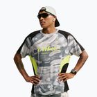 Pánské běžecké tričko Nike Dri-FIT Printed SS smoke grey/black/light lemon twist