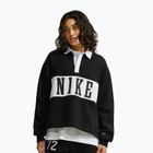 Dámská mikina Nike Studio Fleece Medium Weight total black/sail/sail