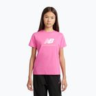 Dětské tričko New Balance Jersey Stacked Logo Tee pink satin