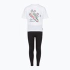 Dětská souprava New Balance Floral Shoe Graphic Tee and Legging nb bright white