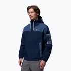 Pánská softshellová bunda Columbia Challenger II Windbreaker collegiate navy/dark mountain