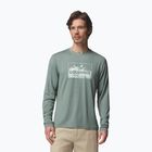 Pánské tričko Longsleeve Columbia Parsons Point LS Graphic Tee sedona sage heather framed peakscape