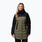 Dámský péřový kabát Columbia Mountain Croo III Mid Down stone green/black