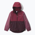 Dětská nepromokavá bunda Columbia Rainy Trails III Fleece Lined moonvista/rich wine/antique mauve
