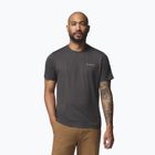 Pánské tričko na lezení Columbia Parsons Point SS Back Graphic Tee black heather blocky banner button