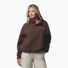 Dámská fleecová mikina Columbia Helvetia II Cropped Half Snap Fleece tobacco