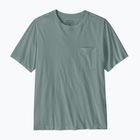 Pánské tričko na lezení Patagonia Daily Pocket Tee blue sage