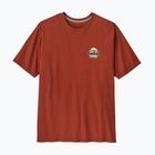 Pánské tričko na lezení Patagonia Great Waves Responsibili-Tee rusty red
