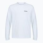 Pánské tričko Longsleeve Patagonia P-6 Logo Responsibili fiber white