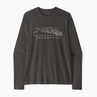 Pánské tričko Longsleeve Patagonia Cap Cool Trail Stratapeaks ink black