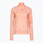 Dámská běžecká mikina HOKA Skyform Half Zip CLF PRT sunstone print