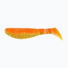 Relax Hoofed gumová nástraha 3 Laminovaná 4 ks. Oranžová / Chartreuse-Silver Glitter BLS3-L