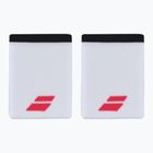 Potítka  Babolat Logo Jumbo Wristband 2 ks white/strike red