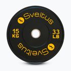 Olympijské bumperové závaží Sveltus Training Olympic Disc 15 kg black