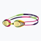 Dětské plavecké brýle arena Tracks JR Mirror blue yellow violet/fuchsia/green