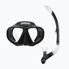 Šnorchlovací sada Arena Premium Snorkeling Set black/clear/black