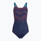Dámské jednodílné plavky  arena Foggy Dots Swim Pro Back navy / blue cosmo