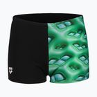Dětské plavecké boxerky Arena Foam Swim Short black/soft green multi