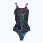 Dámské jednodílné plavky arena One Fireflow Double Cross blue river/red/black multi