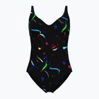 Dámské jednodílné plavky arena Abyss U Back multi black/black
