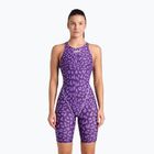 Dámské jednodílné plavky arena Powerskin ST Next LE Open Back leopard skin violet