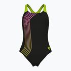 Dětské jednodílné plavky Arena Sound Track Swim Pro Back black/artic lime