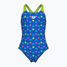 Dětské jednodílné plavky Arena Multiple Dot Swim Pro Back multi blue/artic lime
