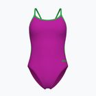 Dámské jednodílné plavky Arena Lace Back Solid very fuchsia/team green