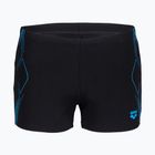 Pánské plavecké boxerky arena Graphic Swim Short black/turquoise