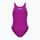 Dětské jednodílné plavky Arena Team Swim Tech Solid very fuchsia/water