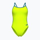 Dámské jednodílné plavky Arena Lace Back Solid artic lime/blue cosmo