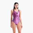 Dámské jednodílné plavky arena Peacock Swim Pro Back multi pink/black