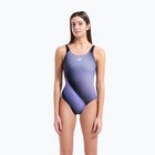 Dámské jednodílné plavky arena Night Light U Back blue multi/black