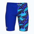 Dětské plavky jammer arena Crowded Swim Jammer neon blue/neon blue multi