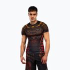 Pánský rashguard Venum Quetzal Fury rashguard black/fury red/tangerine