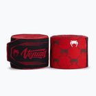 Boxerské bandáže Venum Monogram Hand Wraps Advanced 250 cm red