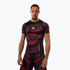 Pánský rashguard Venum Matupa Short Sleeve black/red/silver