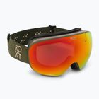 Dámské snowboardové brýle ROXY Popscreen Cluxe J 2021 burnt olive/sonar ml revo red