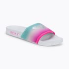 Dětské žabky ROXY Slippy Neo G 2021 white/crazy pink/turquoise